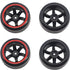 4Pack ShareGoo OD 2.44" RC Drift Tires Set, Hard Plastic Tyres & Wheel Rims for 1/10 On-Road Racing