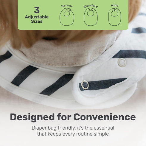 Snug Premium Cotton Baby Bibs for Teething and Drooling