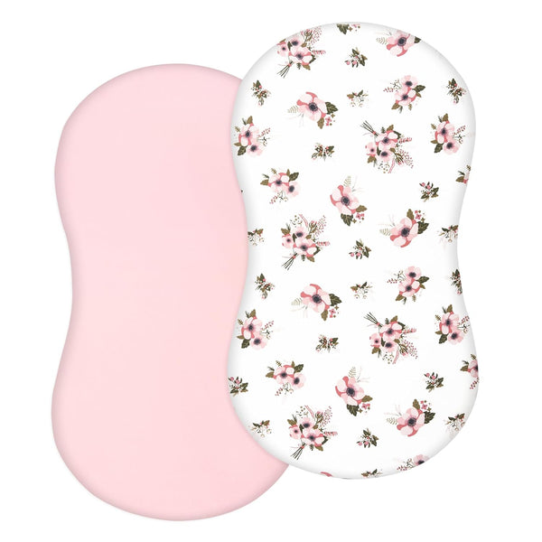 TILLYOU Cotton Fitted Bassinet Sheets for Baby Boy Girl, Fit for Halo