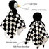 Baby Lovey Blanket for Boys Girls, Super Soft Checkerboard Gingham with Minky Dot Backing, Penguin Stuffed Animal (14