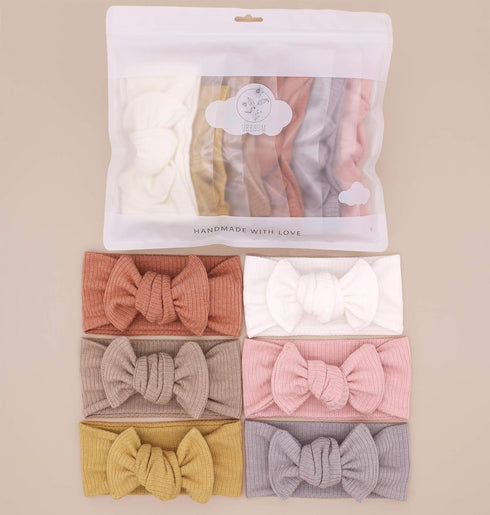 Baby Girls Headbands with Bows - Infant Toddler Headwrap Hair Accessories