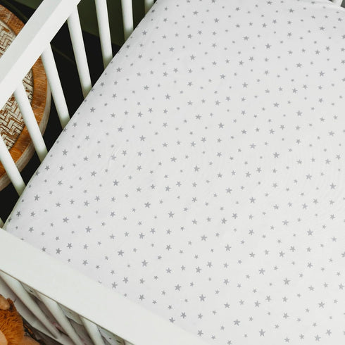 Generic 2-Piece 100% Set, Fitted Crib Sheets for Baby, Cotton Crib Mattress Sheets, Unisex Baby Crib Bedding Crib