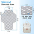Baby Portable Changing Pad Travel - Waterproof Compact Diaper Changing Mat with Built-in Pillow - Lightweight
