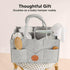 KeaBabies Baby Diaper Caddy Organizer with Handle - Portable Baby Car Organizers and Storage for Nursery, Changing