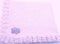 Sanjit Knitted Crochet Finished Medium Pink Chenille Large Blanket with Elephant Patch