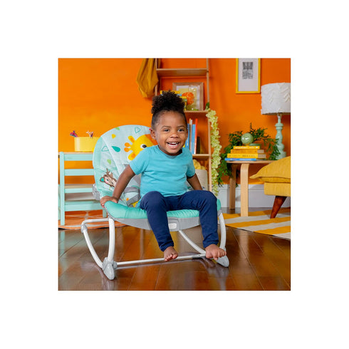 Bright Starts Unisex Infant to Toddler Rocker with Vibrations - For Newborns and Up