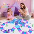 Yomwet Set 2 3 4 5 6 7 248 1Unicorn 1 Tracks Car Toys for Year Girl Toddler, PCS Pink Magic Bendable Race Track Toy