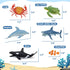 Set 12 Ocean Sea Life Toy Figures for Kids, PCS Realistic Marine Animals with Shark, Dolphin, Sea Turtle, Penguin