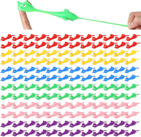 Hungdao 240 Pcs Flying Chicken Slingshot Rubber Chicken Slingshot Fingers Toys for