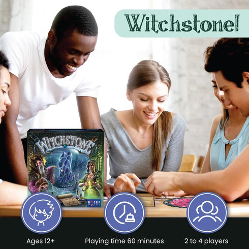 R&R Games Witchstone, Strategy Game for Family Board Game Night, for Kids, Teens, and Adults