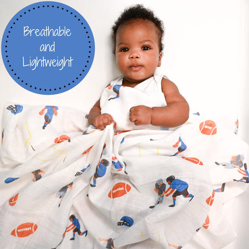 100% 47 47 inches LollyBanks Swaddle Blanket Muslin Cotton, x Soft Breathable Muslin Baby Swaddles for Boys, Baby