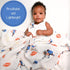 100% 47 47 inches LollyBanks Swaddle Blanket Muslin Cotton, x Soft Breathable Muslin Baby Swaddles for Boys, Baby