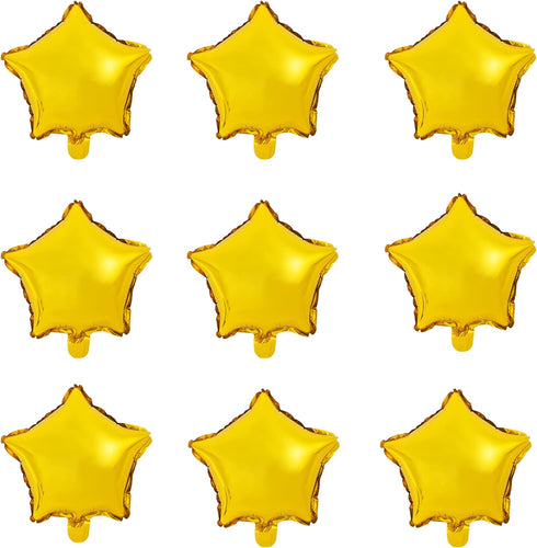 10" Gold Foil Star-shaped Balloon, Pack of 50 Mylar Balloons