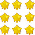 10" Gold Foil Star-shaped Balloon, Pack of 50 Mylar Balloons