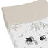 Sweet Jojo Designs Jungle Safari Animals Boy Girl Baby Nursery Changing Pad Cover Beige Brown Taupe Black and White