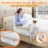 32" Bed Guard Rail for Toddlers - Adjustable Heights & Folding up Portable Bed Railing for Baby - Toddler Bed Rails