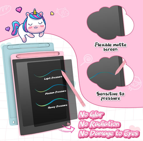 2 Pack LCD Writing Tablet for Kids, Doodle Board with 2 Bag, Electronic Drawing Tablet, Educational Toddler Toy