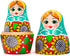 AEVVV Russian Nesting Dolls Set of 7 pcs - Matryoshka Dolls in Sunflower Sundress for Women