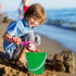 Holady 12 Pack 5'' Inch Summer Sand Beach Buckets Pail with Beach Shovels,Sand Bucket Water Bucket for Beach Fun Great