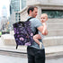 SPRIPORT Backpack Leaves Purple Florals Beautiful Diaper Bag for Baby Boys Girls Multifunction Travel Tote