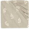 Jollein Fitted Sheet Jersey 60x120cm Twig - Olive Green, Cot Size, OEKO-TEX, Fun