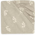 Jollein Fitted Sheet Jersey 60x120cm Twig - Olive Green, Cot Size, OEKO-TEX, Fun