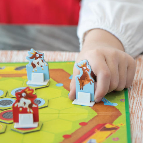 Peaceable Kingdom Bouncin’ Billy Goats Board Game - Family Strategy Game for Kids and Adults