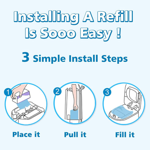 SOHBCLE 90 4200 Refills Compatible with Genie Easy Roll Signature Diaper Pail and Platinum Diaper Pail, Upgraded Bags