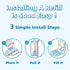 SOHBCLE 120 5600 Refills Compatible with Genie Easy Roll Signature Diaper Pail and Platinum Diaper Pail, Upgraded Bags