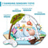 8-in-1 Tummy 6 0-3-6-9-12 Baby Gym Play Mat, Time Mat & Ball Pit with Toys, Washable Baby Activity Play Mat for Visual