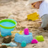 Egashow 8 Playset, 2 1 Set PCS Kids Collapsible Bucket Beach Sand Toys Sensory Portable Sandbox Digging Toys Including