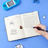 WERNNSAI Kids Diary Set - Boys Game Journal Kit with Lock and Keys, Luminous A5 Writing Notebook, Birthday Gift Set