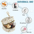 J JOYSAY Golden Retriever Dogs Beige Pattern Pacifier Holder Case with Metal Clip Portable Pacifiers Holder for Baby