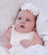 Cherished Moments "Petals" Keepsake Headband for Christenings, Baptism, and Baby Blessings (Ivory)