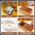 Juegoal Coin Drop Set - Pennies Dice Games for Kids and Adults, Wooden Tabletop Board Game for 2-6 Players