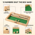 GSE Wooden Shut The Box 12 Numbers Dice Game Board with 2 Wooden Dices, Classic Tabletop Version of The Popular English Pub Game