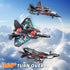 8-12, 2.4 360 8-16, MSKOLER Foam Remote Control Airplane for Kids GHz RC Plane with Colorful Lights, Flips & Stunt