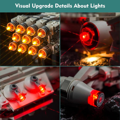 VONADO LED Light Kit for Lego Tantive IV 75376, Remote Control Creative Lighting Set, No Models