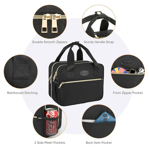 Pack, PIIOSER Breastmilk Cooler Travel Bag with Ice Compatible with Wearable Breast Pumps & Accessories - Portable
