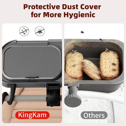 Universal Stroller Snack Tray, Compatible with Nuna Uppababy Mockingbird, Stroller Snack Tray Attachment with Cup