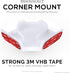Corner Mount Infant Optics DXR-8 & Pro Adhesive Wall Shelf, Optimal Viewing, Easy Installation, No Mess, No Screws