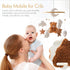 EERKEOD Baby Crib Mobile Bear Nursery Mobile for Boys Girls Teddy Velvet Mobile Nursery Decor for Infant Bedroom