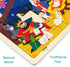 Nativity Scene Kids 24 Piece Puzzle for 3 Year Old, Unique Shape Christmas Wooden Jigsaw for Toddlers