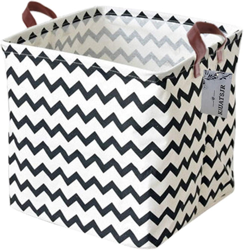 Fabric Storage Basket Organizer Bin for Toys, Books, Clothes, Pets - Perfect for Bedroom/Office/Nursery/Shelves