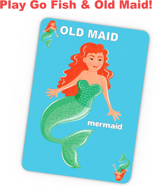 Giant Go Fish Card Game - Large 5x7in Cards for Kids and Families, Fun Gift Idea for Ages 4+