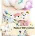 Over The Door Stuffed Animal Storage, Cotton Toy Organizer with 4 Large Pockets for Plush Toys and Baby Supplies