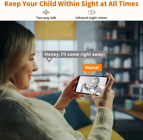 Alaga 5G 2K Indoor Camera for Home Security, Security Camera, Pet/Baby/Dog Camera with Phone App, AI Motion Detection
