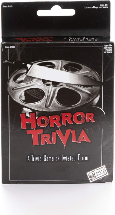Endless Games Horror Trivia Card Game - Over 200 Scary Fun Trivia Questions on Horror Pop Culture
