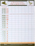100 (8.25" 5.5") Regal Games Mexican Train Score Pads & Chicken Foot Dominoes Game for Adults - Ideal for Family Fun