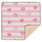 EtherSpher Pink White Stripes Heart Lip Love Large Non-Slip Baby Floor Play mat
